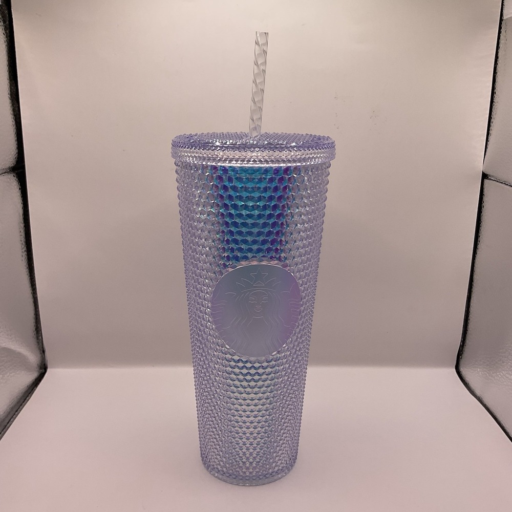 Starbucks Tumbler 24 oz, Unicorn Iridescent Tesxture Pattern with Straw